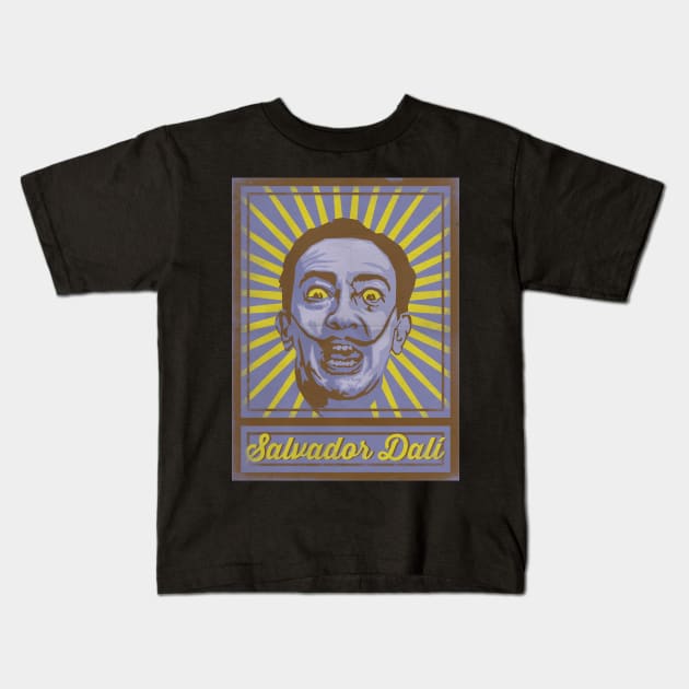 Salvador Dalí Poster Kids T-Shirt by TropicalHuman